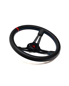 DriftShop "M Power" Edition Steering Wheel - Perforated Leather