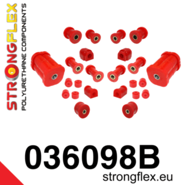 Strongflex Set of front and rear suspension polyurethane (036098B)