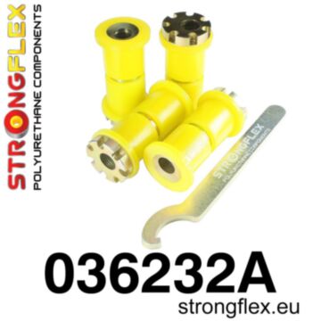 Strongflex 036232A: Aizmugurējo Sviru Ekscentrisko Bukšu Komplekts -  Regulējams SPORT