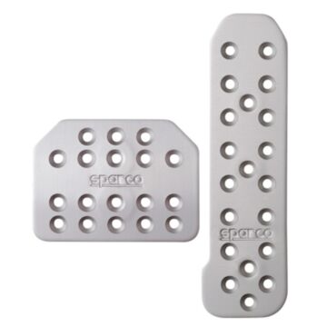Sparco Piuma Automatic Gear Pedal Set (Silver/Long)