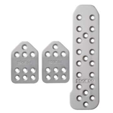 Sparco Piuma Pedal Set (Silver/Long)