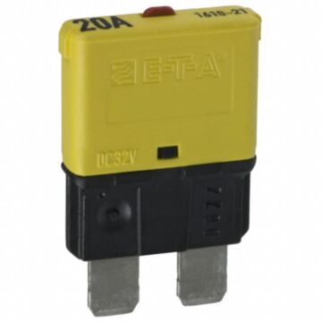 Sandtler Circuit breaker, Push to Reset, 20A