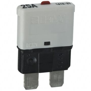 Sandtler Circuit breaker, Push to Reset, 25A