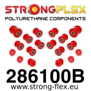 Strongflex Set of rear suspension polyurethane (286100B)