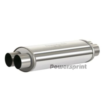 Powersprint 63.5mm Dual/Dual Oval Universal Muffler