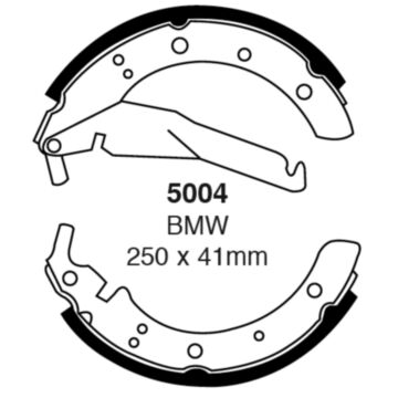 EBC Brakes Brake Shoes (Rear, 5004)