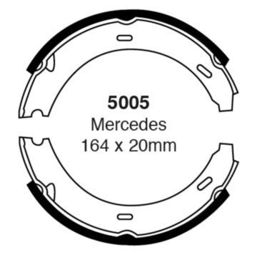 EBC Brakes Brake Shoes (Rear, 5005)