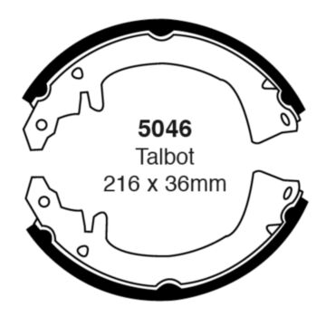 EBC Brakes Brake Shoes (Rear, 5046)