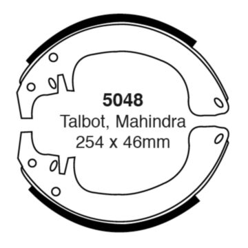 EBC Brakes Brake Shoes (Front/Rear, 5048)