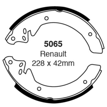 EBC Brakes Brake Shoes (Rear, 5065)