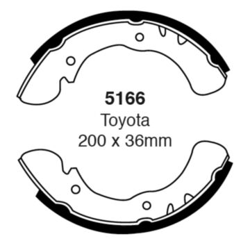 EBC Brakes Brake Shoes (Front, 5166)