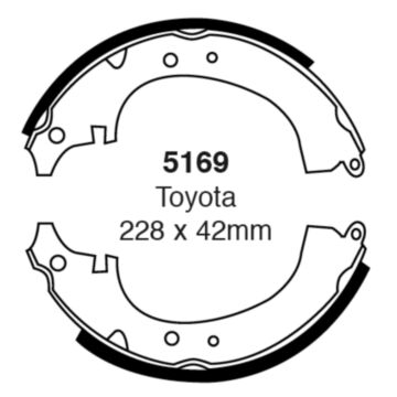 EBC Brakes Brake Shoes (Rear, 5169)