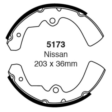 EBC Brakes Brake Shoes (Front, 5173)