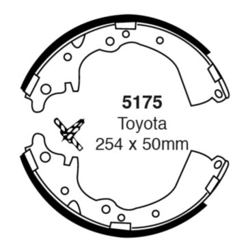 EBC Brakes Brake Shoes (Rear, 5175)