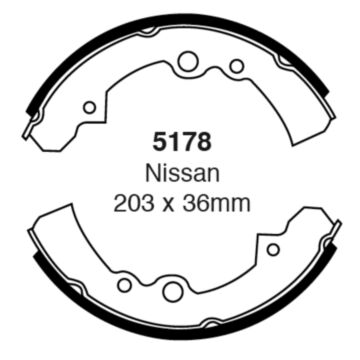 EBC Brakes Brake Shoes (Front, 5178)