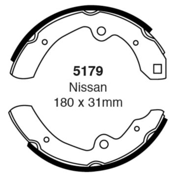 EBC Brakes Brake Shoes (Rear, 5179)