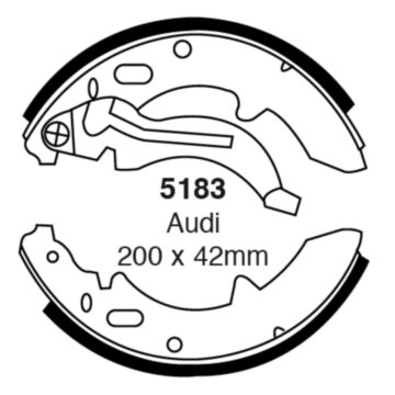 EBC Brakes Brake Shoes (Rear, 5183)