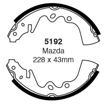 EBC Brakes Brake Shoes (Rear, 5192)