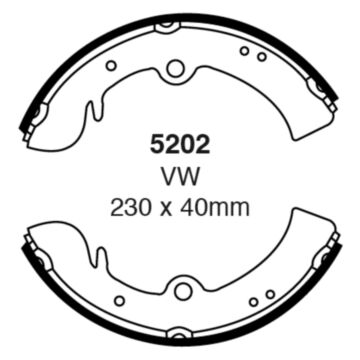 EBC Brakes Brake Shoes (Front, 5202)