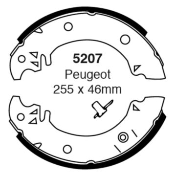 EBC Brakes Brake Shoes (Rear, 5207)
