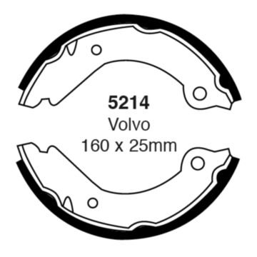 EBC Brakes Brake Shoes (Rear, 5214)