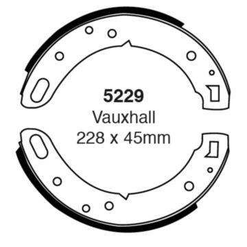 EBC Brakes Brake Shoes (Rear, 5229)