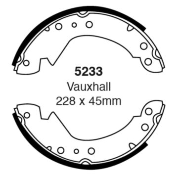 EBC Brakes Brake Shoes (Rear, 5233)