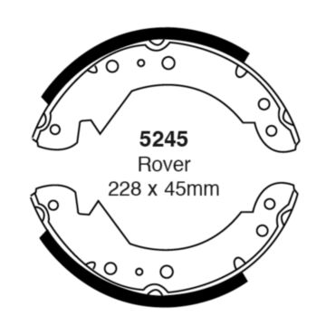 EBC Brakes Brake Shoes (Rear, 5245)