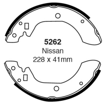 EBC Brakes Brake Shoes (Rear, 5262)