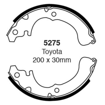 EBC Brakes Brake Shoes (Rear, 5275)