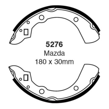 EBC Brakes Brake Shoes (Rear, 5276)