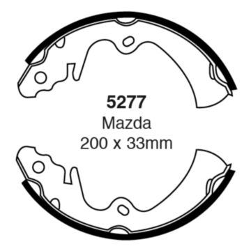 EBC Brakes Brake Shoes (Rear, 5277)