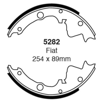 EBC Brakes Brake Shoes (Rear, 5282)