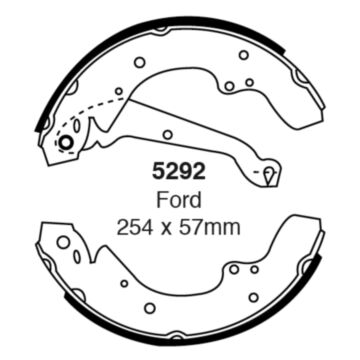 EBC Brakes Brake Shoes (Rear, 5292)