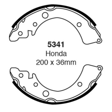 EBC Brakes Brake Shoes (Rear, 5341)