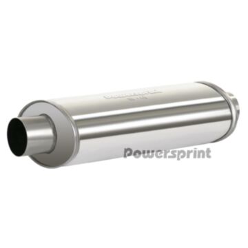 Powersprint 76mm Single Oval Universal Muffler