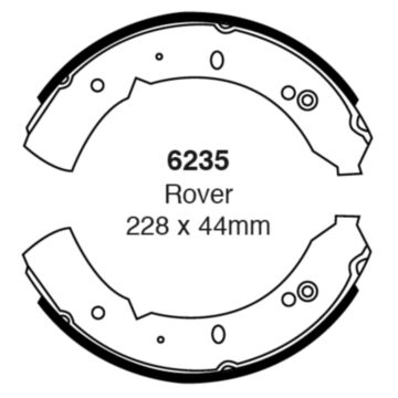 EBC Brakes Brake Shoes (Front, 6235)