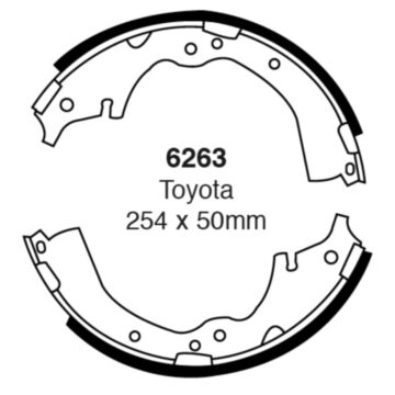 EBC Brakes Brake Shoes (Rear, 6263)