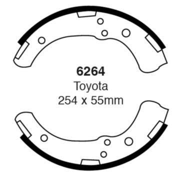 EBC Brakes Brake Shoes (Front, 6264)