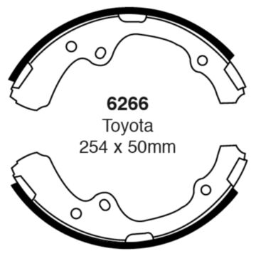EBC Brakes Brake Shoes (Front, 6266)