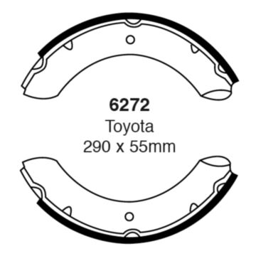 EBC Brakes Brake Shoes (Front/Rear, 6272)