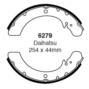 EBC Brakes Brake Shoes (Front/Rear, 6279)
