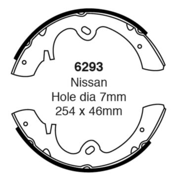 EBC Brakes Brake Shoes (Rear, 6293)