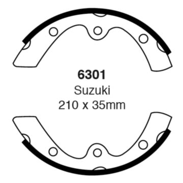 EBC Brakes Brake Shoes (Front/Rear, 6301)