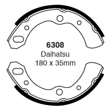 EBC Brakes Brake Shoes (Front, 6308)