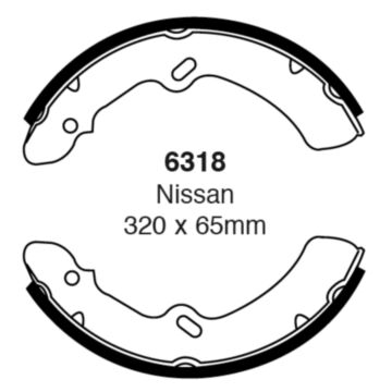 EBC Brakes Brake Shoes (Front, 6318)