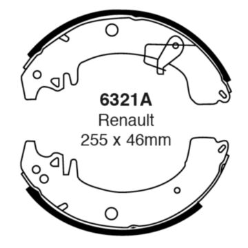 EBC Brakes Brake Shoes (Rear, 6321A)