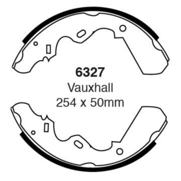 EBC Brakes Brake Shoes (Rear, 6327)