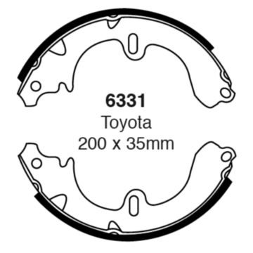 EBC Brakes Brake Shoes (Rear, 6331)