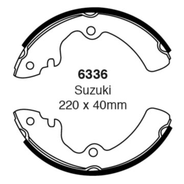 EBC Brakes Brake Shoes (Front/Rear, 6336)